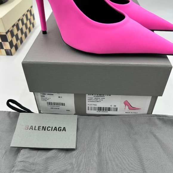 Women’s Balenciaga XL pointed toe pumps size 38 made in Italy - Picture 3 of 8